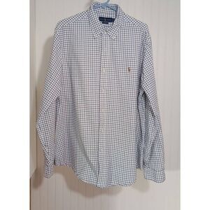 Ralph Lauren , Blue label, 100% cotton long sleeve button down shirt size XL